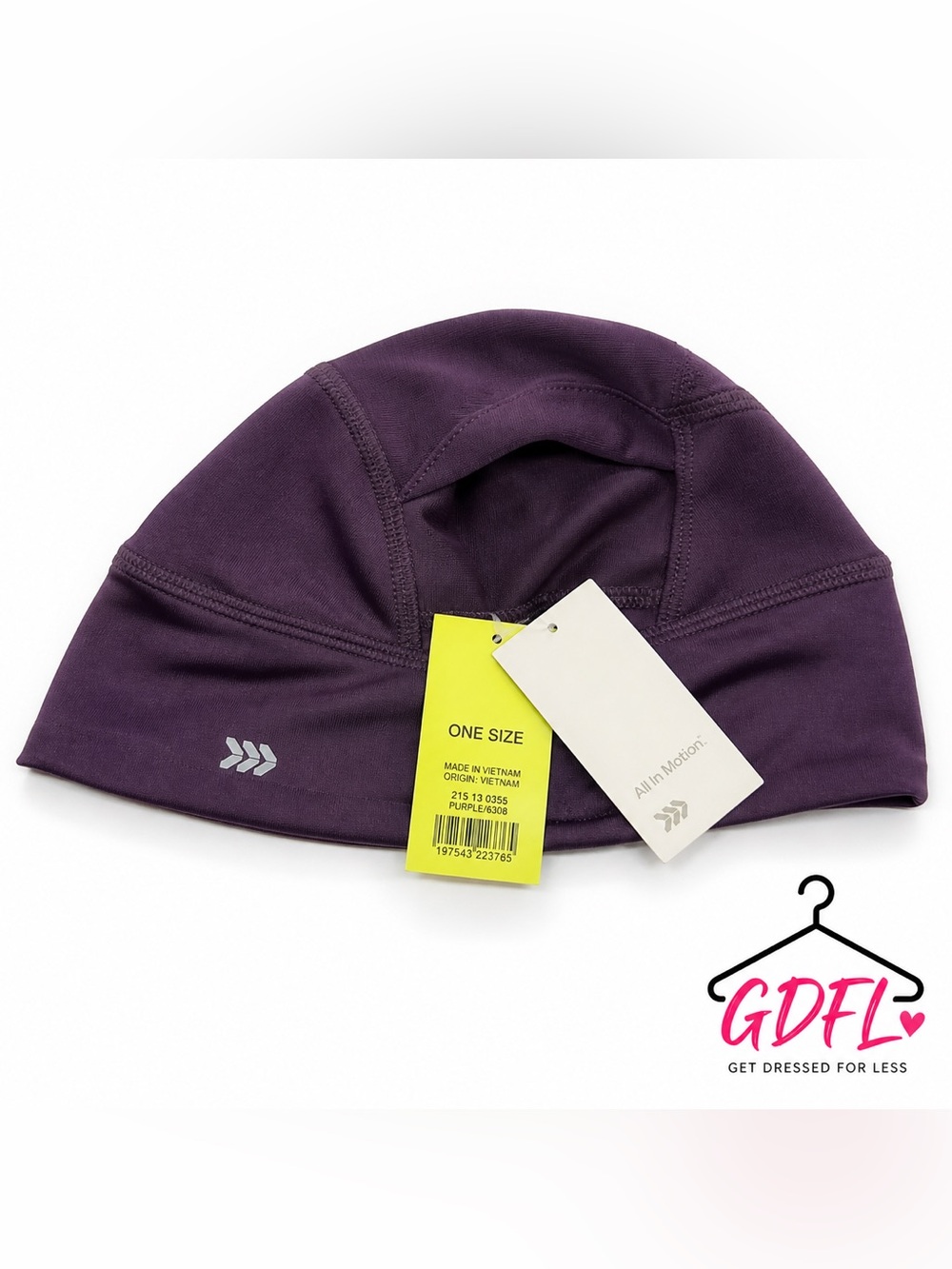 All In Motion Ponytail Hat Womens Purple Athletic Cap Stretch Running NEW